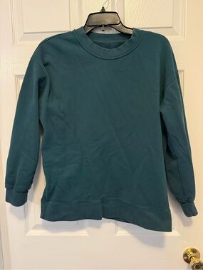 lululemon Teal Crew Neck Sweatshirt